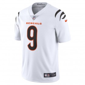 Cincinnati Bengals Tröjor Joe Burrow 9 Nike Vit 2021 NFL Draft - Herr